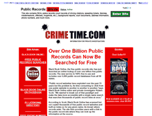 Tablet Screenshot of crimetime.com